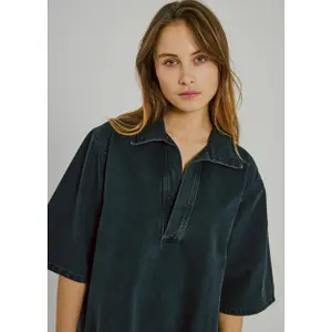 Women's V-Neck Denim Dress Norr Hannali image-2