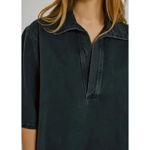 Women's V-Neck Denim Dress Norr Hannali image-3