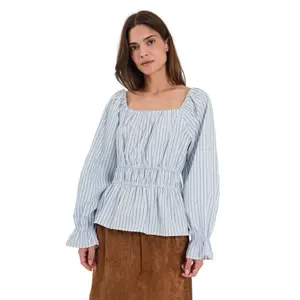 Long sleeve blouse for women Norr Alva image-0