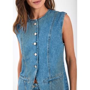 Sleeveless denim jacket for women Norr Kenzie image-2