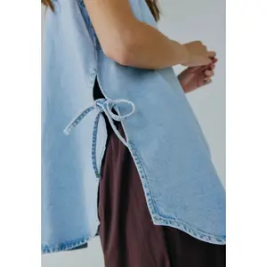 Sleeveless Denim Shirt for Women Norr Lai image-2