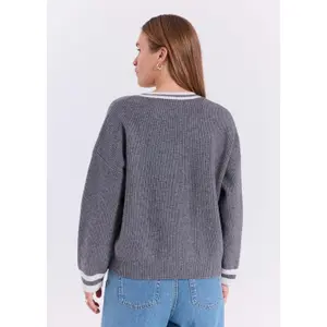 Women's V-neck sweater Norr Flena image-1