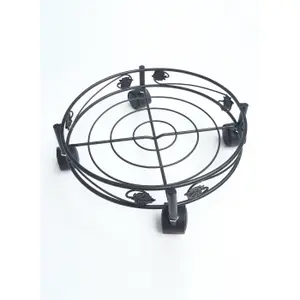 Soporte con ruedas de metal. Nortene Flora Roll image-0