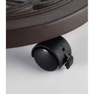 Soporte con ruedas de aluminio fundido Nortene Flora Roll image-1