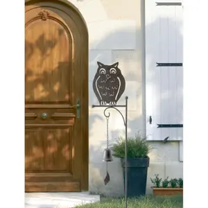 Cast iron bell on decorative garden stake Nortene image-1