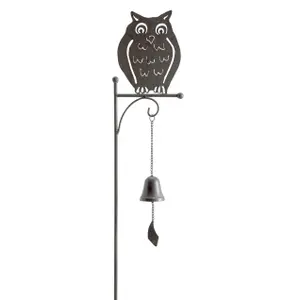 Cast iron bell on decorative garden stake Nortene image-0