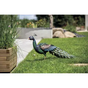Paon décoratif stylisé Nortene Peacky image-1