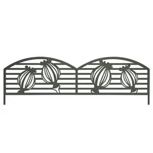 Decorative metal border panel to stake Nortene Puppy Border image-0