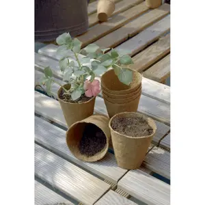 Macetas cuadradas biodegradables Nortene (x20) image-1