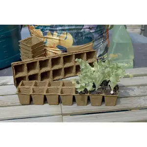 Macetas cuadradas biodegradables Nortene (x20) image-2