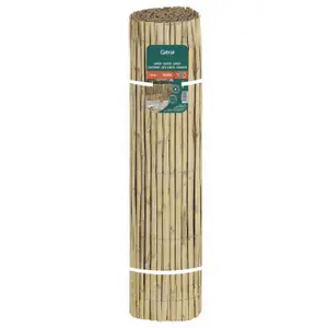 Pantalla de cañizo de juncos partidos varillas medias Nortene image-0