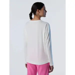 Maglietta a manica lunga da donna con stampa tono su tono North Sails image-4