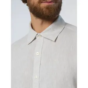 Camisa de lino de manga larga y cuello ancho North Sails image-5