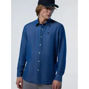Chemise manches longues en jean en tissu chambray North Sails Tencel™ image-3