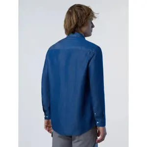 Chemise manches longues en jean en tissu chambray North Sails Tencel™ image-4