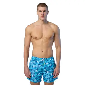 Printed swim shorts in repreve fabric North Sails Basic Volley image-1