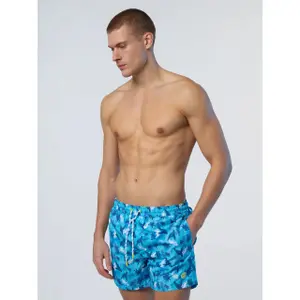 Printed swim shorts in repreve fabric North Sails Basic Volley image-2
