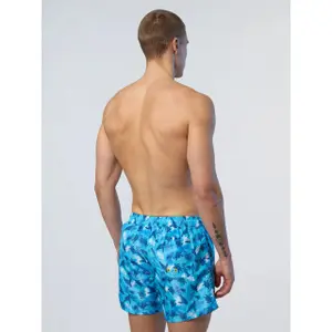 Printed swim shorts in repreve fabric North Sails Basic Volley image-4