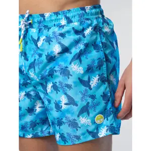 Printed swim shorts in repreve fabric North Sails Basic Volley image-5