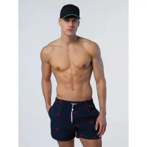 Embroidered swim shorts North Sails Basic Volley image-3