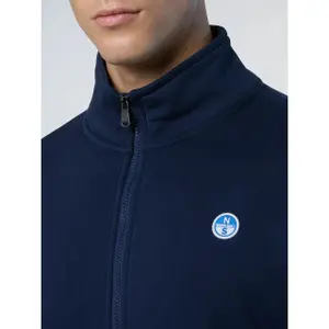 Sudadera con cremallera y parche de logo North Sails image-2