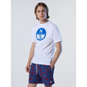 T-shirt with large printed logo North Sails Basic image-2