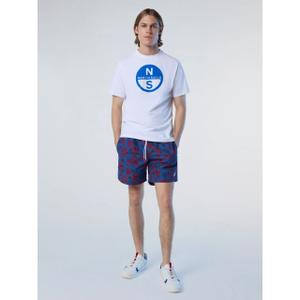 T-shirt with large printed logo North Sails Basic image-3