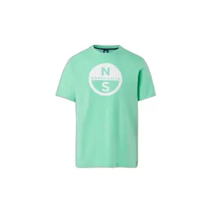 T-shirt con grande logo stampato North Sails Basic image-0