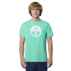 T-shirt con grande logo stampato North Sails Basic image-1
