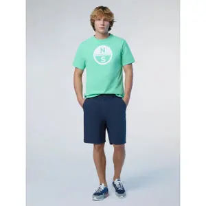 T-shirt con grande logo stampato North Sails Basic image-3