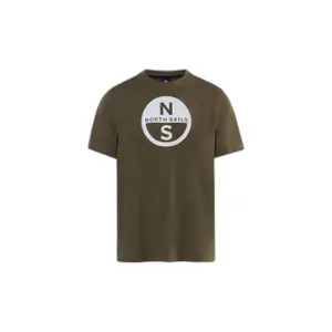 T-shirt con grande logo stampato North Sails Basic image-0