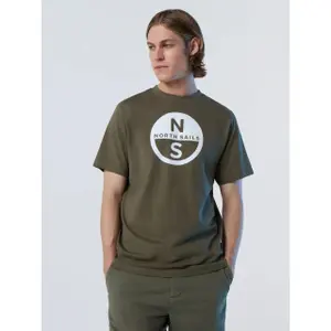 T-shirt con grande logo stampato North Sails Basic image-2