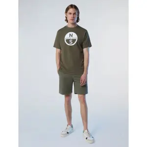 T-shirt con grande logo stampato North Sails Basic image-3