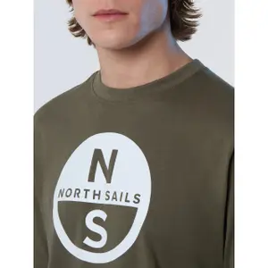 T-shirt con grande logo stampato North Sails Basic image-5