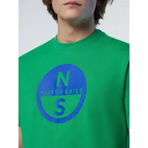 T-shirt con grande logo stampato North Sails Basic image-5