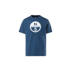 T-shirt con grande logo stampato North Sails Basic image-0