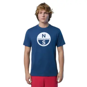 T-shirt con grande logo stampato North Sails Basic image-2