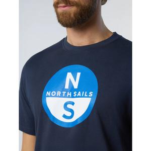 T-shirt with large printed logo North Sails Basic image-5