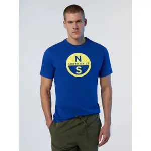 T-shirt con grande logo stampato North Sails Basic image-3