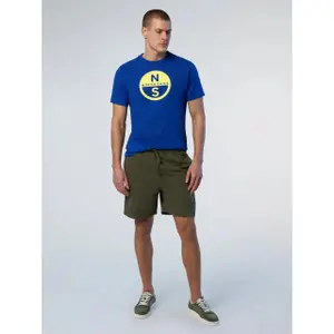 T-shirt con grande logo stampato North Sails Basic image-1