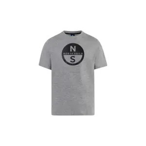 T-shirt con grande logo stampato North Sails Basic image-0