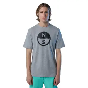 T-shirt con grande logo stampato North Sails Basic image-1