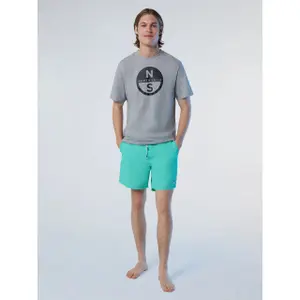 T-shirt con grande logo stampato North Sails Basic image-2