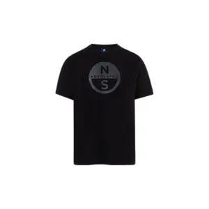 T-shirt con grande logo stampato North Sails Basic image-0
