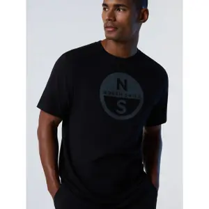 T-shirt con grande logo stampato North Sails Basic image-3