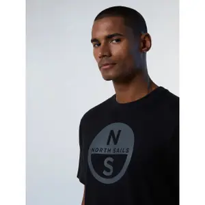 T-shirt con grande logo stampato North Sails Basic image-5