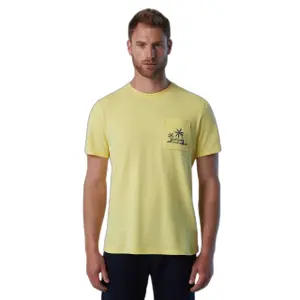 T-shirt con stampa di palme e tasca North Sails image-2