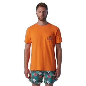 T-shirt con stampa di palme e tasca North Sails image-2