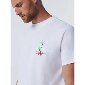T-shirt estiva fiammata con ricamo di una palma North Sails image-5