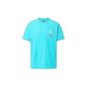T-shirt estiva fiammata con ricamo di una palma North Sails image-0